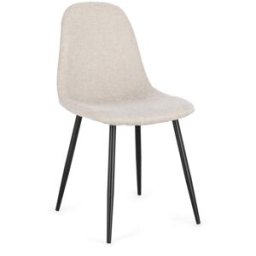 Bizzotto Juego 2 sillas negro/beige