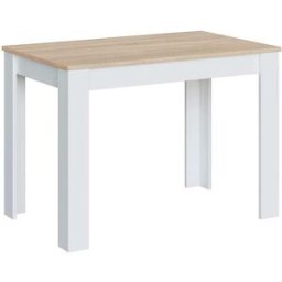 Home Heavenly Mesa de cocina 109x76 cm color blanco y roble
