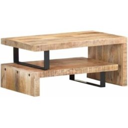 Prolenta Premium Mesa de centro marrón 90 x 50 x 40 cm
