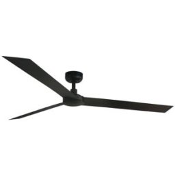 FARO BARCELONA Ventilador sin luz aluminio negro mate 160x160x23.2 cm
