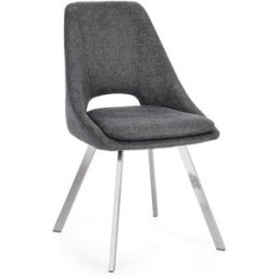 Bizzotto Juego 2 sillas gris oscuro