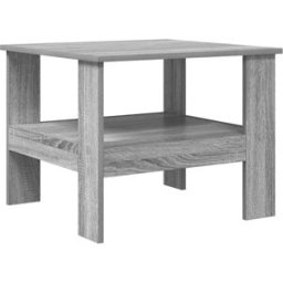 Prolenta Premium Mesa de centro madera de ingeniería gris 57 x 55 x 45 cm