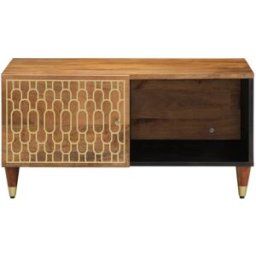 Prolenta Premium Mesa de centro camel marrón 80 x 50 x 40 cm