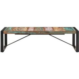 Prolenta Premium Mesa de centro marrón 140 x 70 x 40 cm