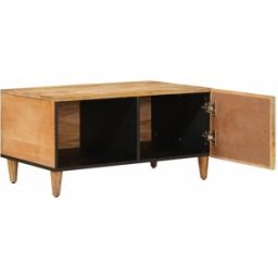 Prolenta Premium Mesa de centro café marrón 80 x 50 x 40 cm