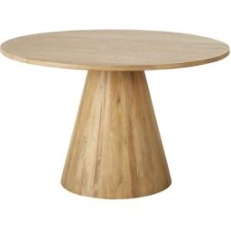 Maisons du Monde Mesa de comedor redonda de mango macizo blanqueado Ø120 cm