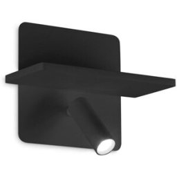 Ideal Lux Lámpara de pared negra - L 180 x H 120 x D 140 mm