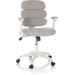 hjh OFFICE Silla giratoria para niños tela gris