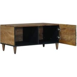 Prolenta Premium Mesa de centro café marrón 80 x 50 x 40 cm