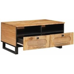 Prolenta Premium Mesa de centro avellana marrón 80 x 54 x 40 cm