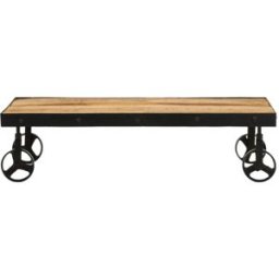 Prolenta Premium Mesa de centro marrón 100 x 55 x 26 cm