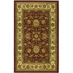 Safavieh Alfombra tradicional de polipropileno rojo/blanco, 99 x 160 cm