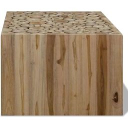 Prolenta Premium Mesa de centro marrón 50 x 50 x 35 cm