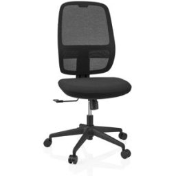 hjh OFFICE Silla de oficina profesional tela / tejido de malla negro