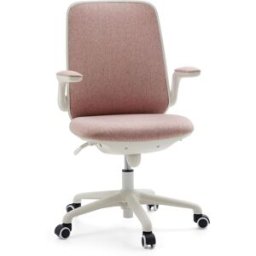hjh OFFICE Silla giratoria para niños tela rosa