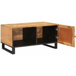 Prolenta Premium Mesa de centro greige marrón 80 x 50 x 40 cm