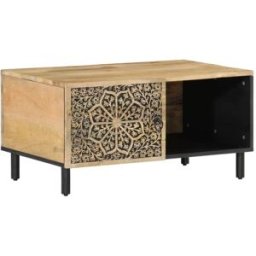 Prolenta Premium Mesa de centro marrón 80 x 50 x 40 cm