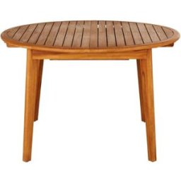 Maisons du Monde Mesa de exterior redonda extensible de teca FSC