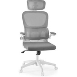 MyBuero Silla home office tela / tejido de malla gris