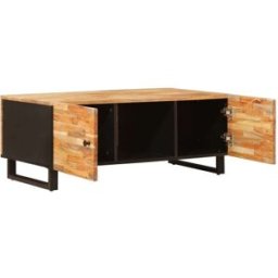 Prolenta Premium Mesa de centro café marrón 100 x 54 x 40 cm