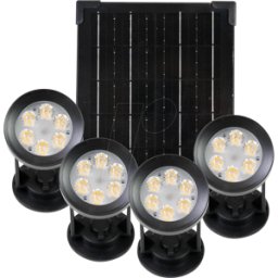 ENOVALITE ELED SO700100 - Difusor solar para jardín, juego de 4, 3 modos de luz, 5