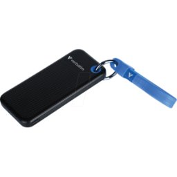 VERBATIM 32416 - SSD de bolsillo VERBATIM con llavero, 256 GB negro/azul