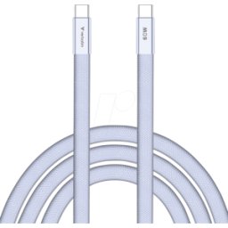 VERBATIM 30275 - Cable de sincronización y carga, USB-C, 60 W, 1,2 m, púrpura