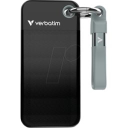 VERBATIM 32415 - SSD de bolsillo VERBATIM con llavero, 256 GB negro/gris