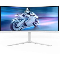 Philips Monitor Curvo EVNIA 5000 AMBIGLOW 34" 34M2C5501A Fast VA WQHD 180Hz 1ms(0.5ms) HDR 400