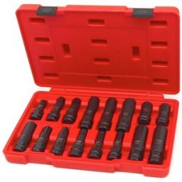 Set de desmontaje de tuercas de ruedas HBM, 16 piezas