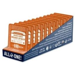 Dr. bronnerÂ´s Dr. bronner´s pack lapiz labial naranja-jengibre 12ud. x 4gr.
