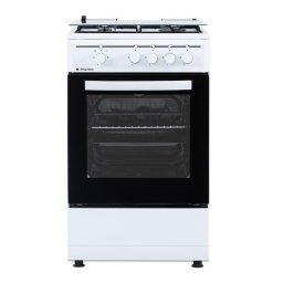 Cocina de gas Aspes AKG4501 blanca 4 fuegos horno 55L seguridad FFD