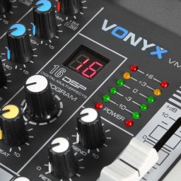 Mezclador de audio Vonyx VMM-K402 4 canales Bluetooth ecualizador digital