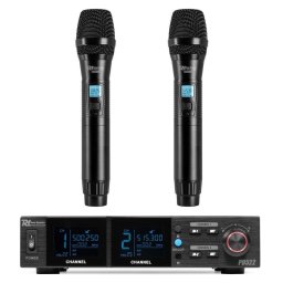 Micrófono Power Dynamics PD522 inalámbrico Mini-XLR condensador batería integrada