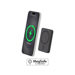 Power Bank Cargador BigBen FPMSPBMINI5A15WB 5000mAh 15W MagSafe Qi USB-C Negro