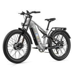 Bicicleta Eléctrica Shengmilo S600Pro Motor 2000 W/Batería 48 V 25 Ah/45 km/h Gris
