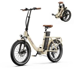 Bicicleta eléctrica plegable OneSport OT16 Pro 250 W 48 V 17 Ah 20" uso diario