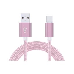Cable de Carga INNOVA USB-A a USB-C 1 m 1,5 A Rosa