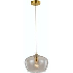 Kosilum Lámpara de techo vidrio y acero inoxidable 17 cm