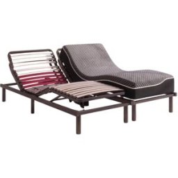 Reca Bedding Conjunto somier eléctrico negro y colchón 23cm 200x200cm