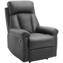 Homcom Sillón reclinable 80x97x107 cm negro