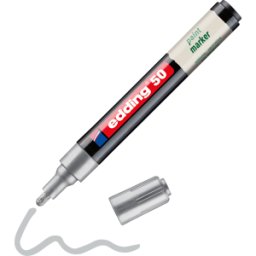 EDDING 50SI - Marcador de laca, 2,0 - 3,0 mm, plata