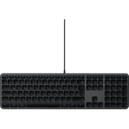 SATECHI ST-KULX3C-DE - Teclado, USB-A/C, negro, DE