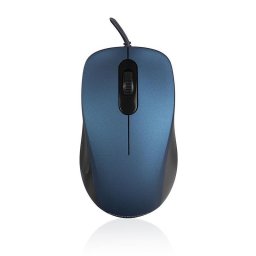 Ratón MODECOM MC-M10S USB 1000 DPI Azul Ambidiestro Cableado