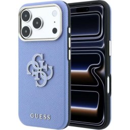 Funda para móvil Guess Grained & Big Resin Logo para iPhone 17 Pro Max y 18 Pro Max