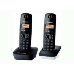 Panasonic TELEFONO INALAMBRICO DIGITAL DECT KX-TG1612SP1, DUO BLANCO Y NEGRO