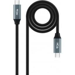 Nanocable Cable USB 3.2 Gen2x2 20Gbps 5A/100W 4K/60Hz USB-C/M-USB-C/M, 1.5 m