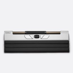 Ratón Contour Design RollerMouse Go Inalámbrico Bluetooth 4000 DPI Negro Plata Ergonómico