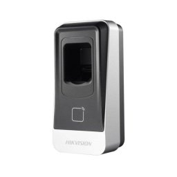 Lector de acceso Hikvision DS-K1201AMF con huella y tarjeta MF