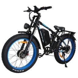 Bicicleta Eléctrica Baolujie DP-2603 2x1500 W 52 V 32 Ah 55 km/h 26" Azul